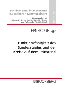 Funktionsfähigkeit des Bundesstaates und der Kreise auf dem Prüfstand_cover