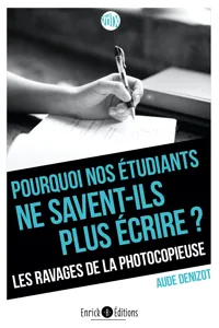 Pourquoi nos étudiants ne savent-ils plus écrire?_cover