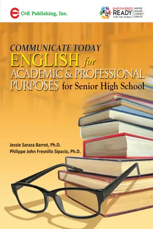 COMMUNICATE TODAY: English for Academic & Professional Purposes for Senior High School