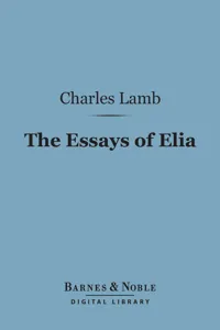 The Essays of Elia_cover