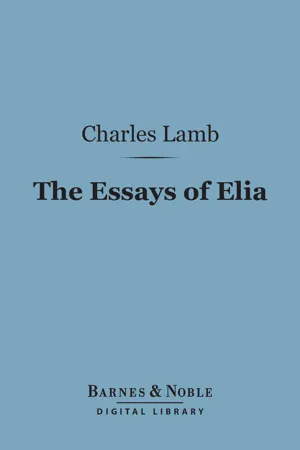 The Essays of Elia (Barnes & Noble Digital Library)