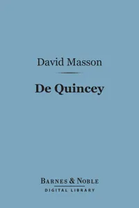 De Quincey_cover