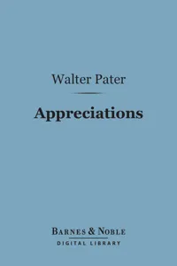 Appreciations: With an Essay on Style_cover