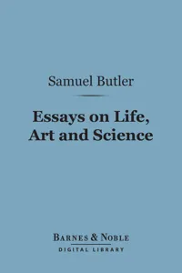 Essays on Life, Art and Science_cover