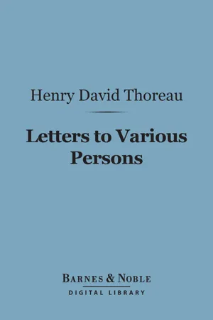 Letters to Various Persons (Barnes & Noble Digital Library)