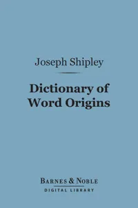 Dictionary of Word Origins_cover