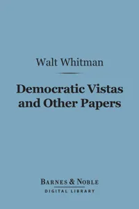 Democratic Vistas and Other Papers_cover