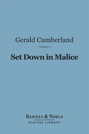 Set Down in Malice (Barnes & Noble Digital Library)