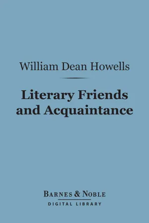 Literary Friends and Acquaintance (Barnes & Noble Digital Library)