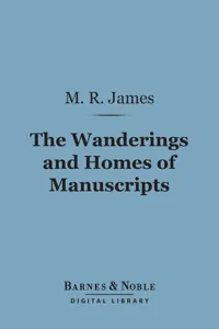 The Wanderings and Homes of Manuscripts_cover