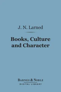 Books, Culture and Character_cover