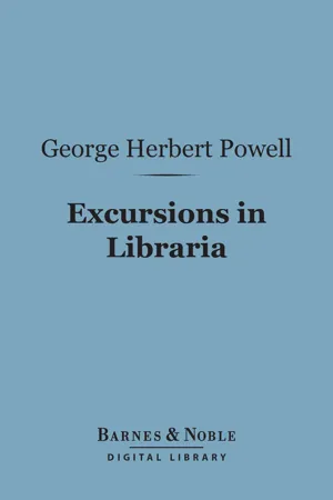 Excursions in Libraria (Barnes & Noble Digital Library)