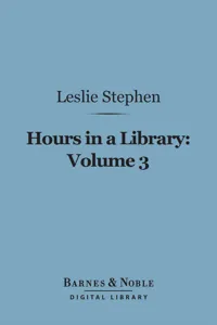 Hours in a Library, Volume 3_cover