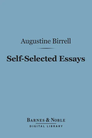 Self-Selected Essays (Barnes & Noble Digital Library)