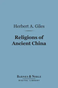 Religions of Ancient China_cover