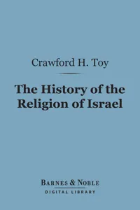 The History of the Religion of Israel_cover