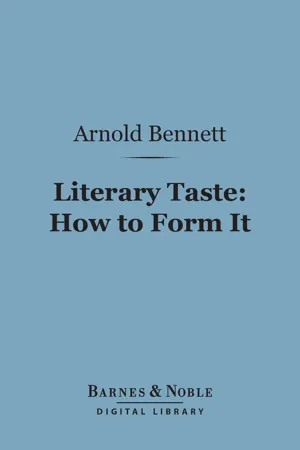 Literary Taste: How to Form It (Barnes & Noble Digital Library)