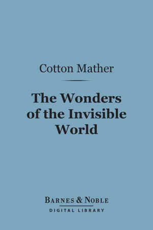 The Wonders of the Invisible World (Barnes & Noble Digital Library)