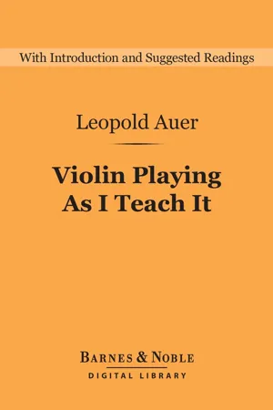 Violin Playing As I Teach It (Barnes & Noble Digital Library)