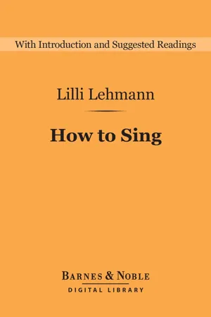 How to Sing (Barnes & Noble Digital Library)