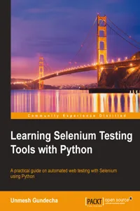 Learning Selenium Testing Tools with Python_cover