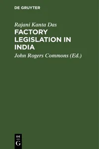 Factory legislation in India_cover