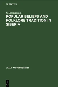 Popular Beliefs and Folklore Tradition in Siberia_cover