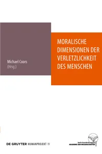 Moralische Dimensionen der Verletzlichkeit des Menschen_cover