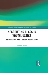 Negotiating Class in Youth Justice_cover