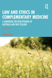 Law and Ethics in Complementary Medicine_cover