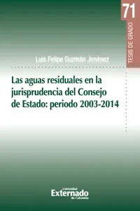 Las aguas residuales en la jurisprudencia del Consejo de Estado: periodo 2003-2014_cover