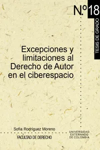 Excepciones y limitaciones al derecho de autor en el ciberespacio_cover