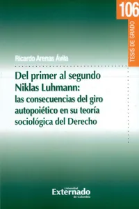 Del Primer Al Segundo Niklas Luhmann:_cover