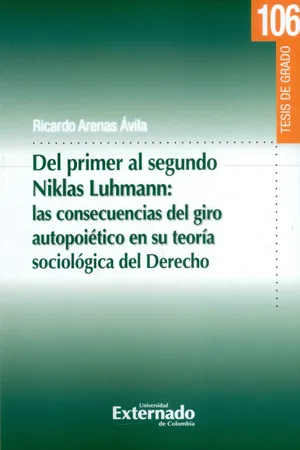 Del Primer Al Segundo Niklas Luhmann: