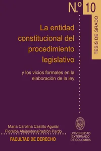 La entidad constitucional del procedimiento legislativo_cover