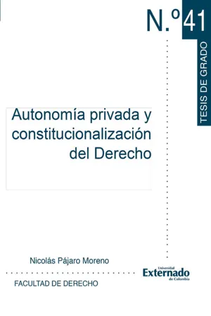 Autonomía privada y constitucionalización del Derecho