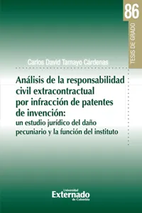 Análisis de la responsabilidad civil extracontractual por infracción de patentes de invención:_cover