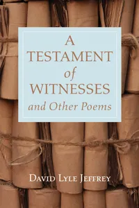 A Testament of Witnesses and Other Poems_cover