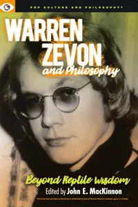 Warren Zevon and Philosophy_cover