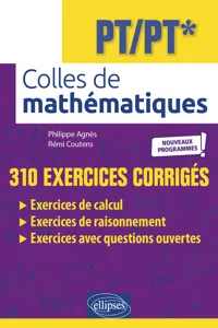 Colles de Mathématiques - PT/PT* - Programme 2022 - 2e édition_cover