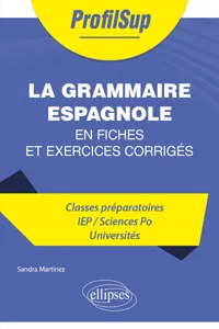 La grammaire espagnole en fiches et exercices corrigés_cover