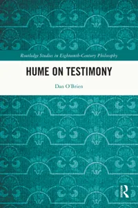 Hume on Testimony_cover