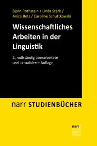 Wissenschaftliches Arbeiten in der Linguistik_cover