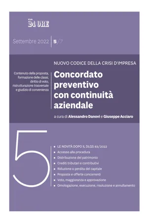 Concordato preventivo con continuità aziendale