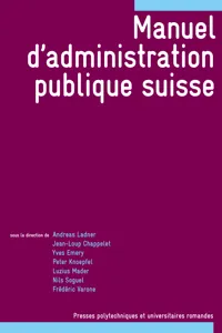 Manuel d'administration publique suisse_cover