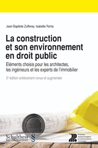 La construction et son environnement en droit public_cover