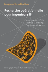 Recherche opérationnelle pour ingénieurs II_cover