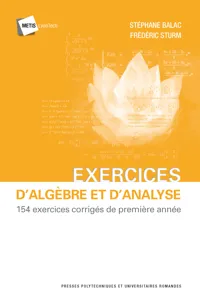 Exercices d'algèbre et d'analyse_cover