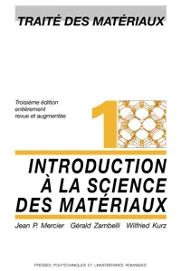 Introduction à la science des matériaux_cover