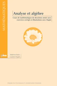 Analyse et algèbre_cover